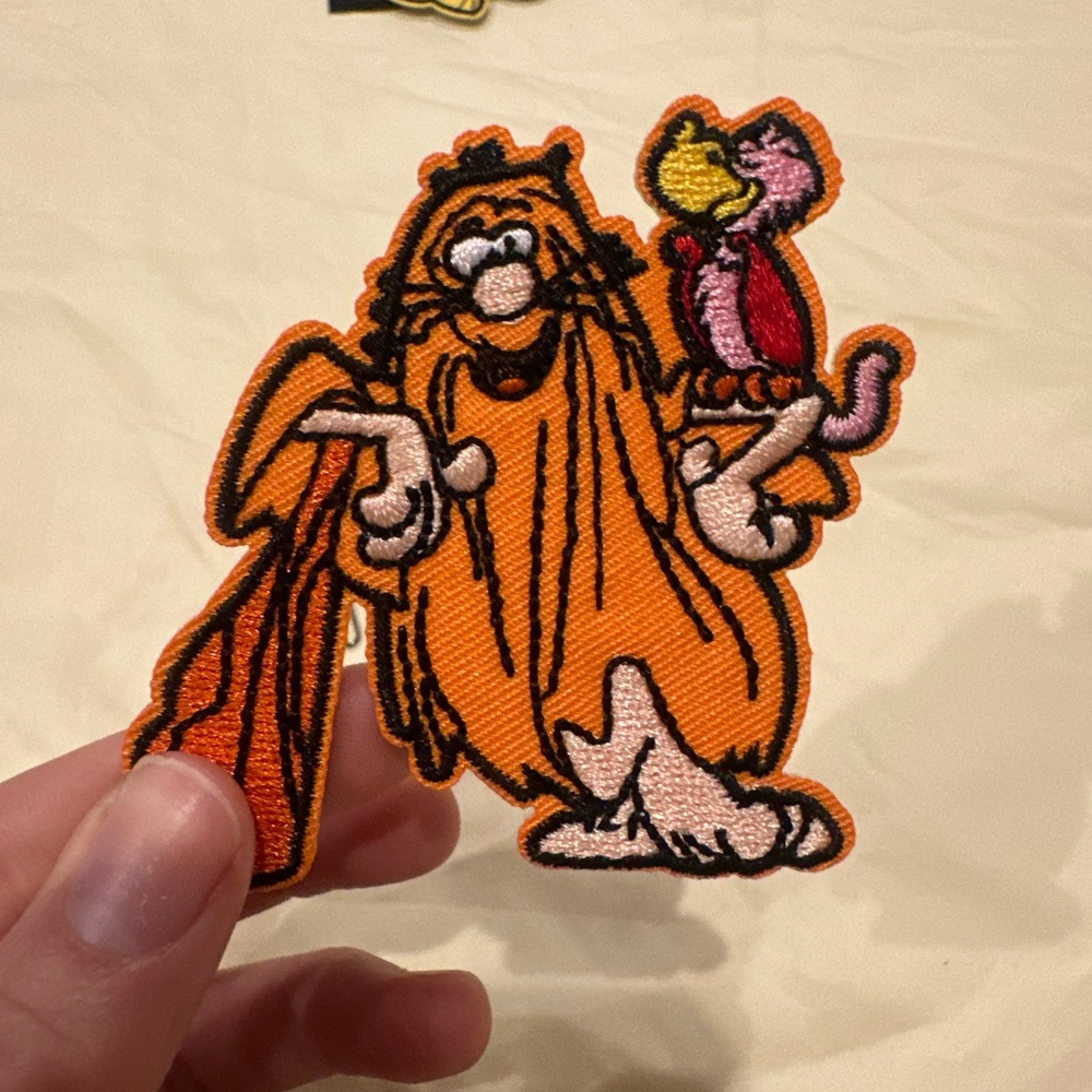 Orange Cartoon Bird Toy Patch for Pet Enrichment